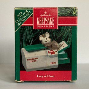 Hallmark Keepsake Ornament - A Copy of Cheer 1990
